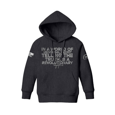 Charcoal In A World of Universal Deceit Youth Hoodie