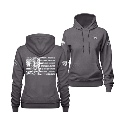 A Veteran... B&W | Women's Hoodie