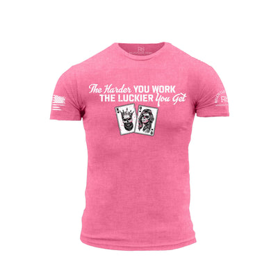 Charity Pink Men's The Harder You Work Front Design Tee