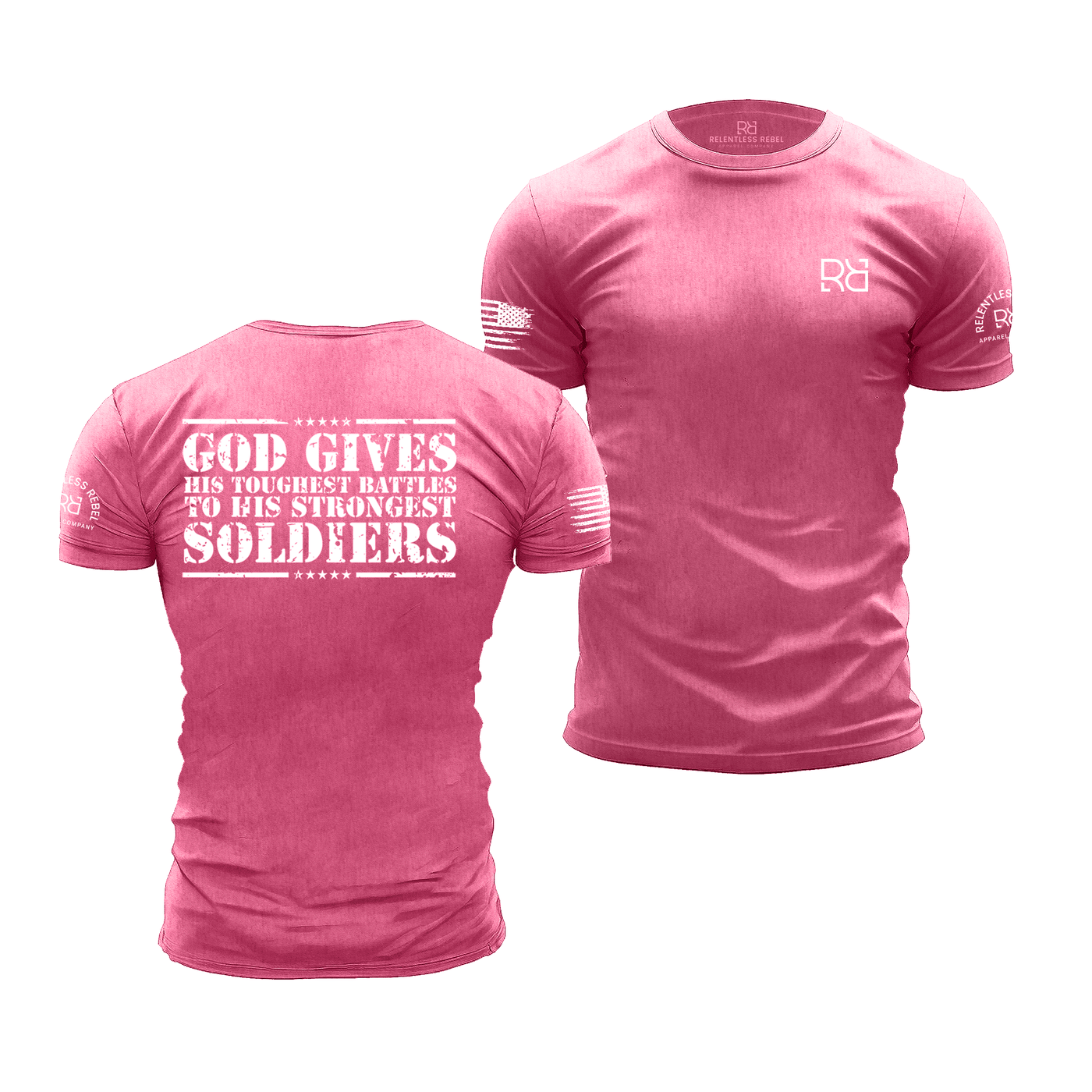 God Gives Charity Pink Men's Tee