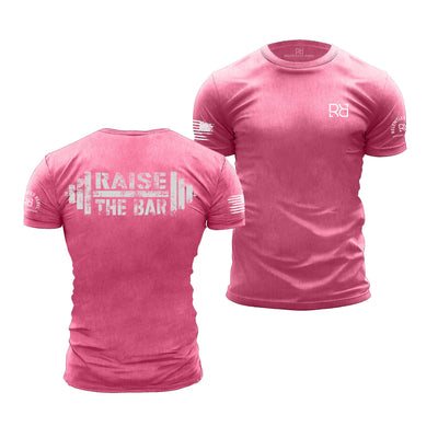 Charity Pink Men's Raise the Bar Back Design Tee