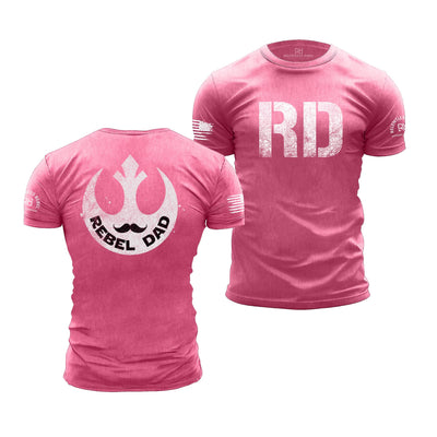 Charity Pink Men's Rebel Dad Back Design Tee