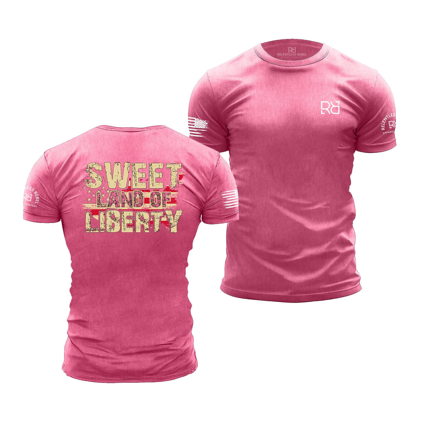 Charity Pink Sweet Land of Liberty - Premium Men's Tee