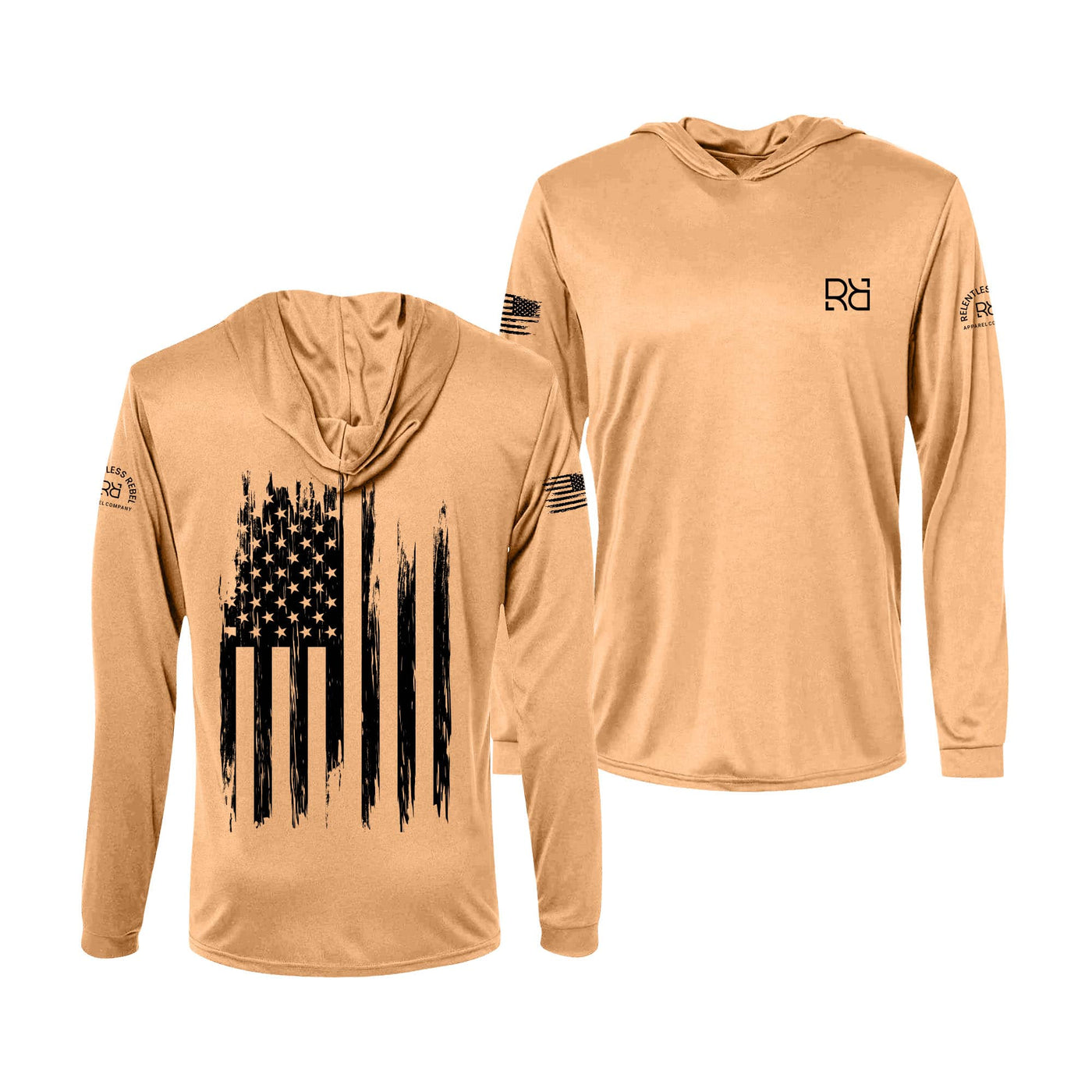 Coral Rebel Patriot Flag Men's Dri FIt