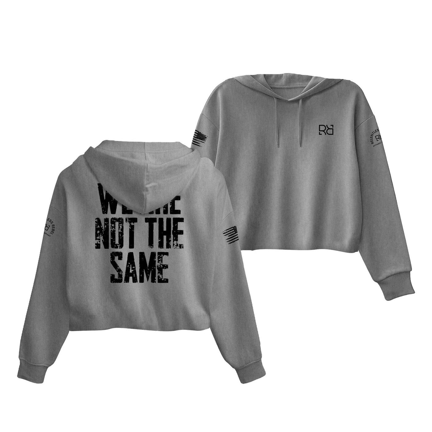 Grey We Are Not The Same Women's Cropped Hoodie