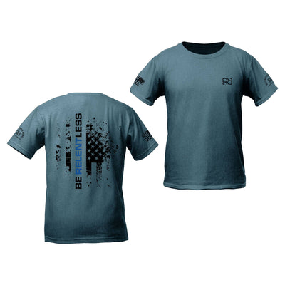 Deep Teal Be Relentless Law Enforcement Edition Youth Tee