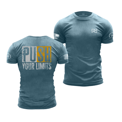 Deep Teal Push Your Limits | Premium Men's Tee