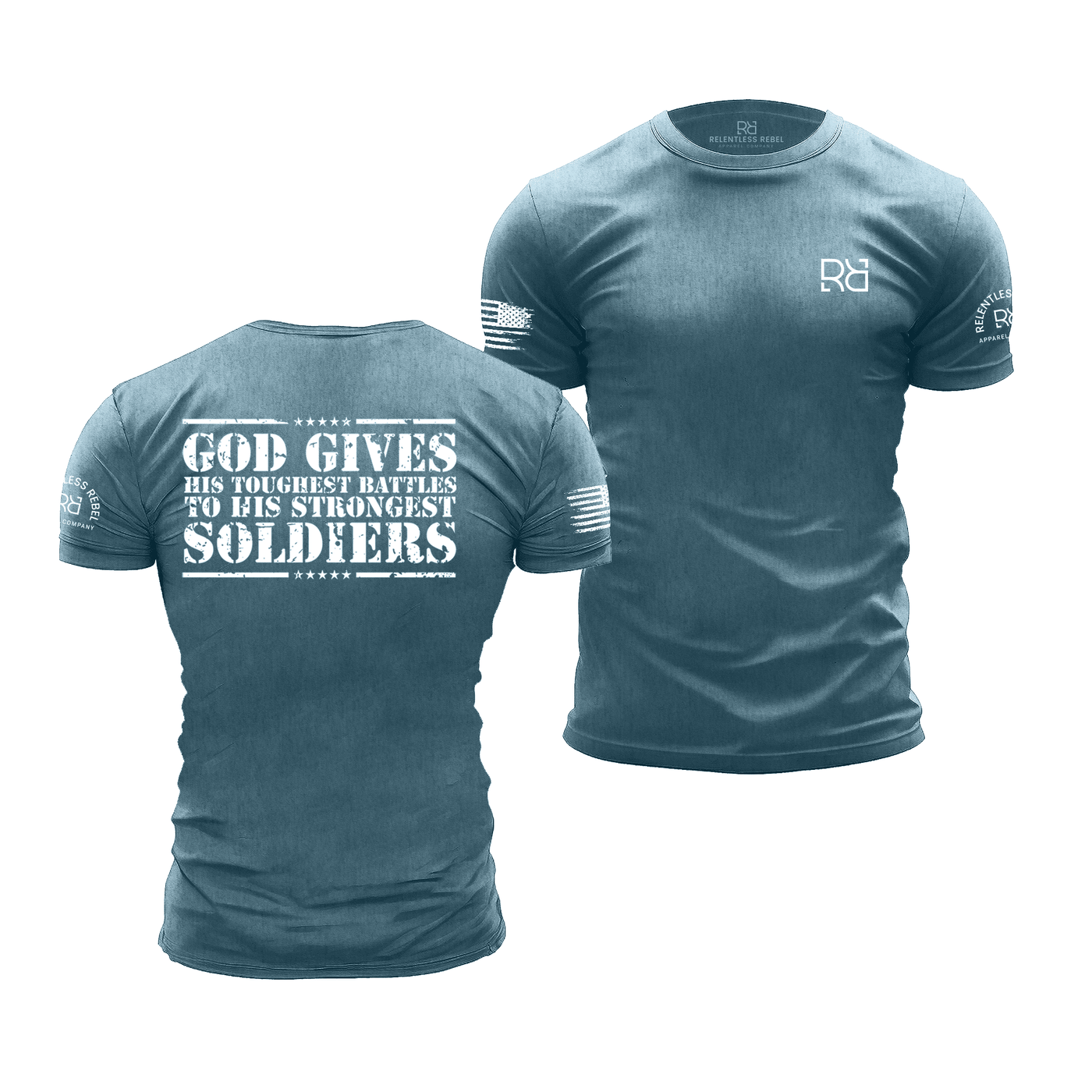 God Gives Deep Teal Men's Tee