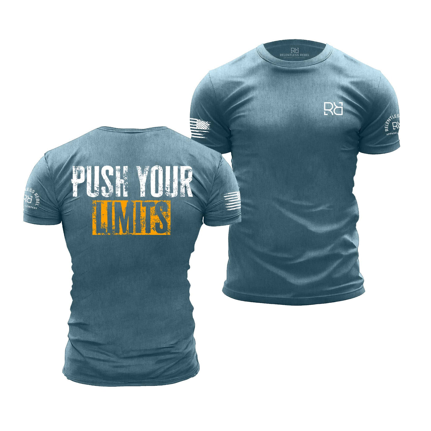 Deep Teal Push Your Limits | Premium Men's Tee