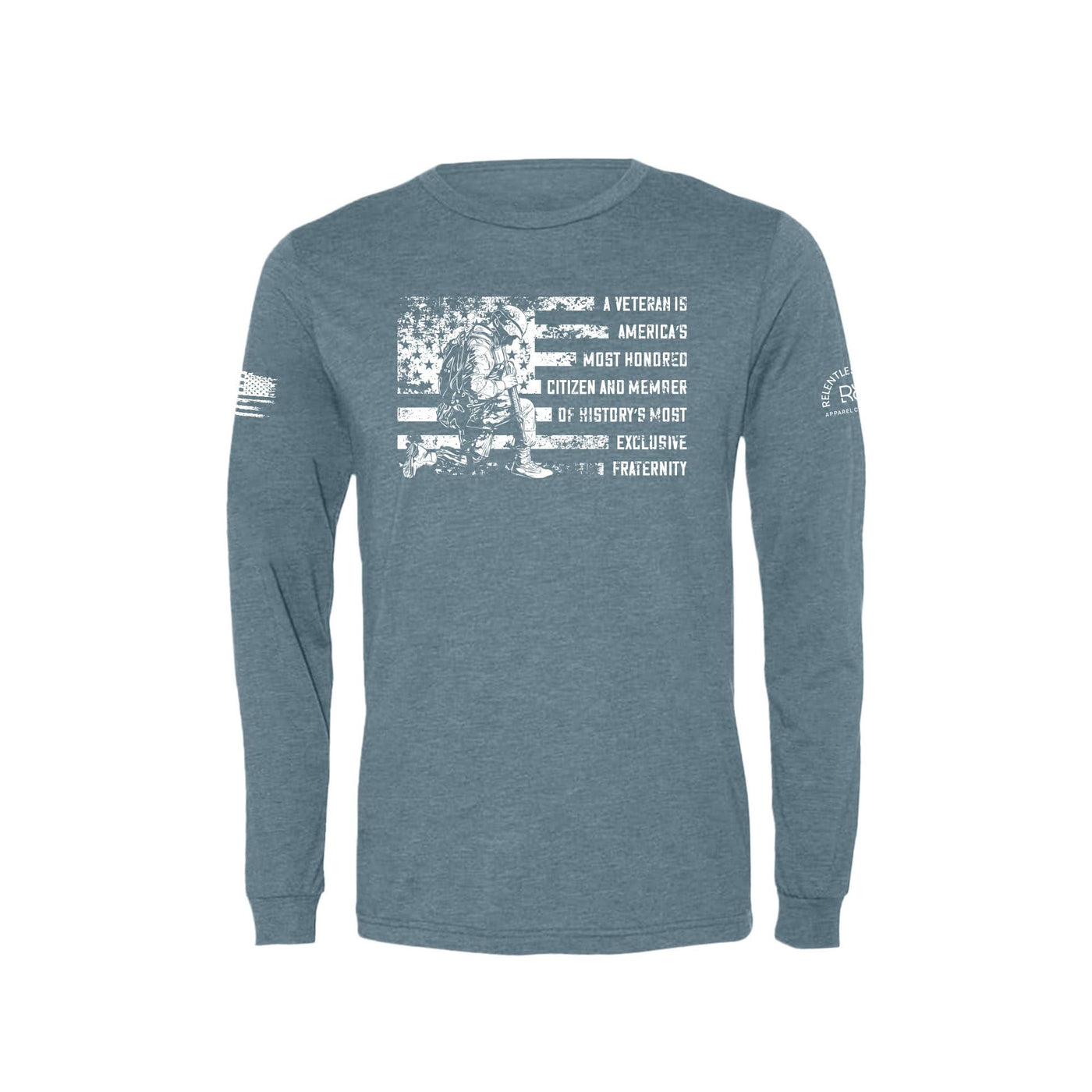 Denim A Veteran Men's Long Sleeve Tee