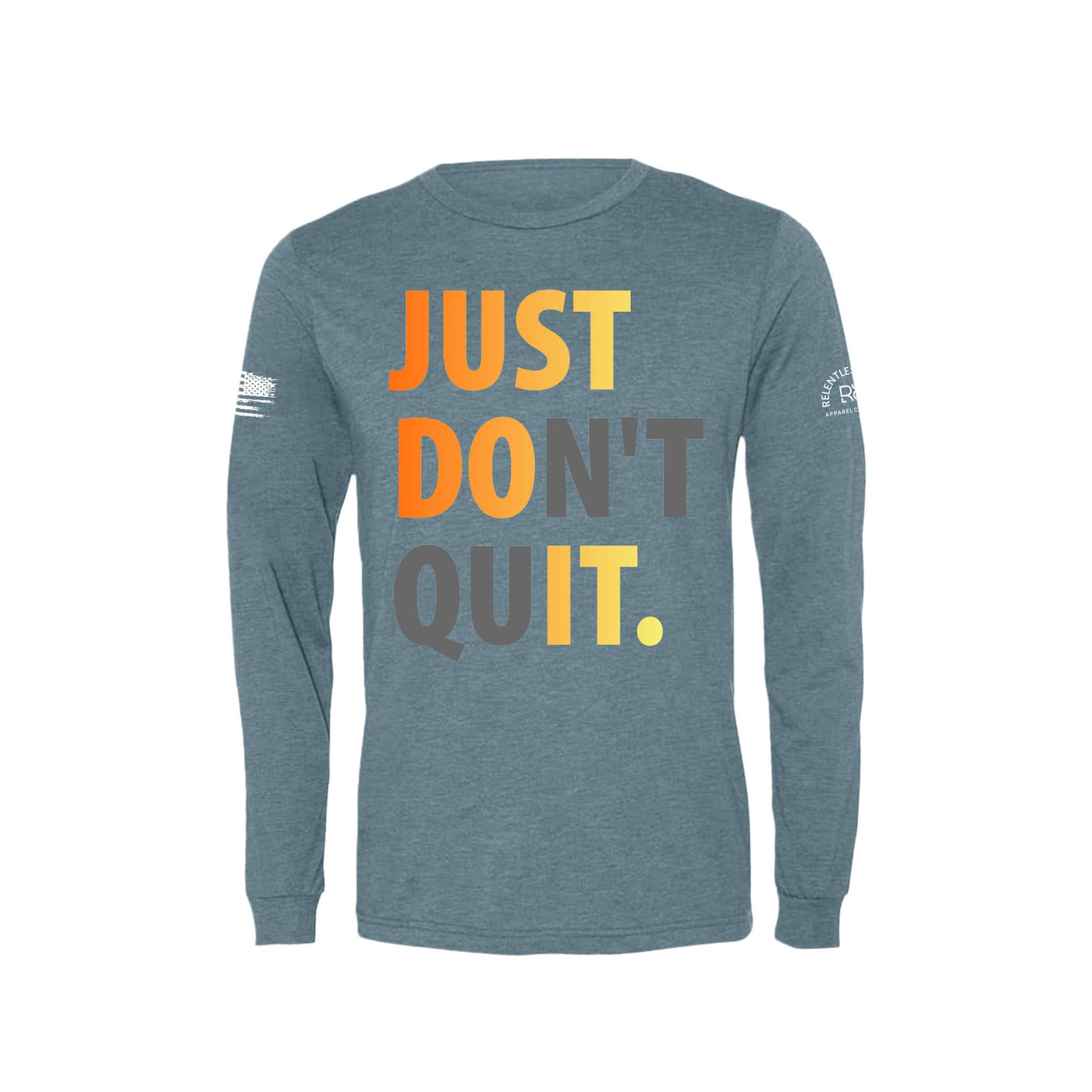 Just Don't Quit | Front | Men's Triblend Long Sleeve