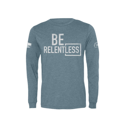 Be Relentless | W | Front | Men's Triblend Long Sleeve