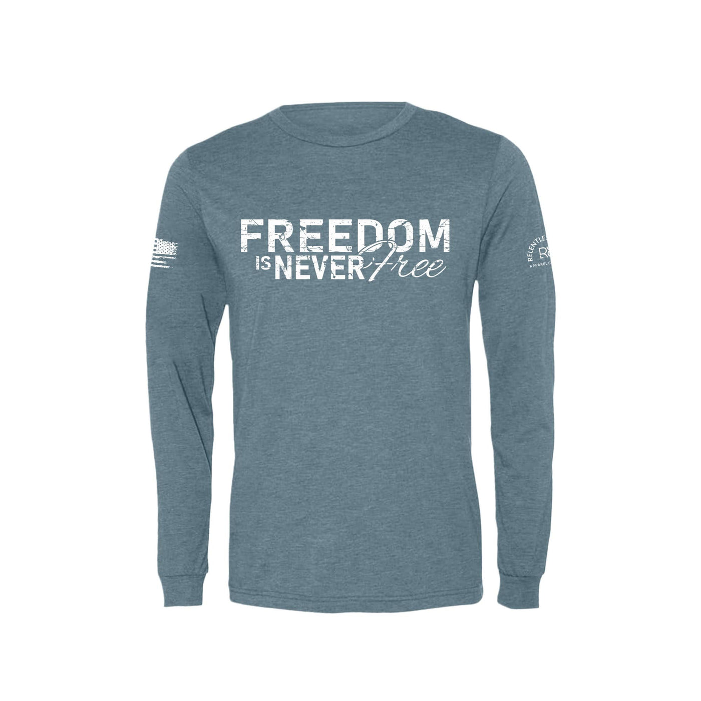 Denim Freedom is Never Free Men's Long Sleeve Tee