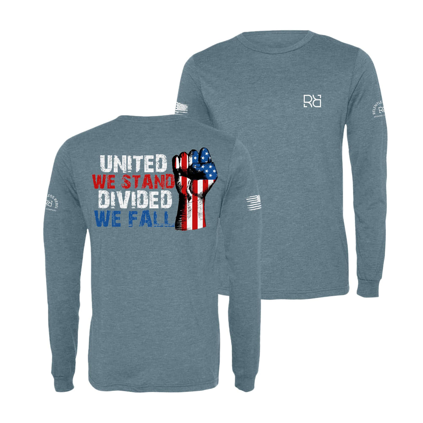 Denim United We Stand Divided We Fall Men's Long Sleeve