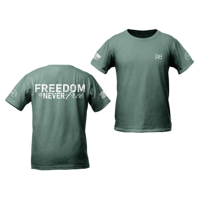 Dusty Blue Freedom is never Free Youth Tee