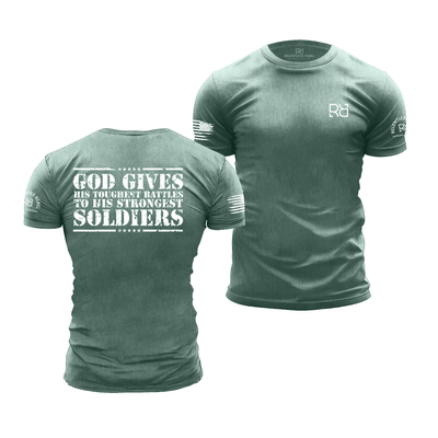 God Gives Dusty Blue Men's Tee