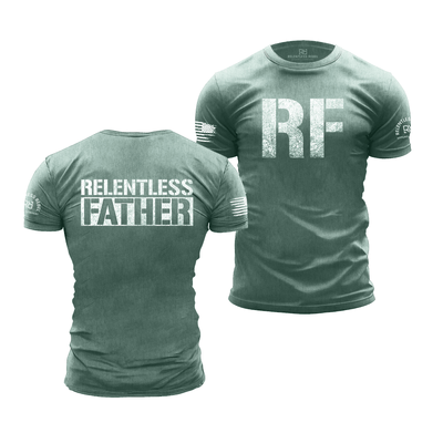 Dusty Blue Relentless Father Men's Tee