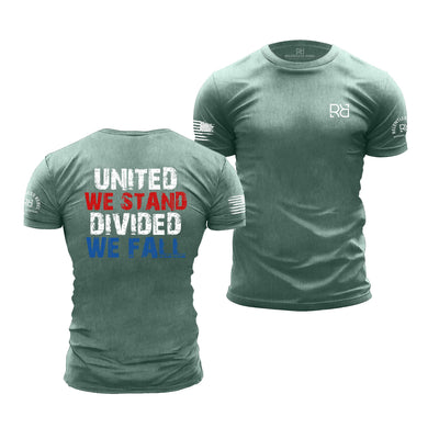 Dusty Blue United We Stand Divided We Fall | Premium Men's Tee