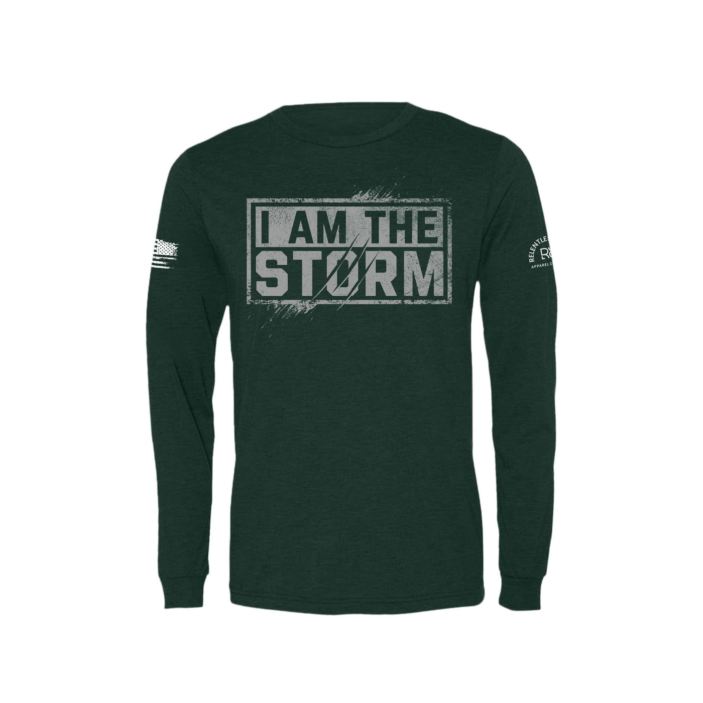 I Am The Storm® | 2 | Front | Men's Triblend Long Sleeve