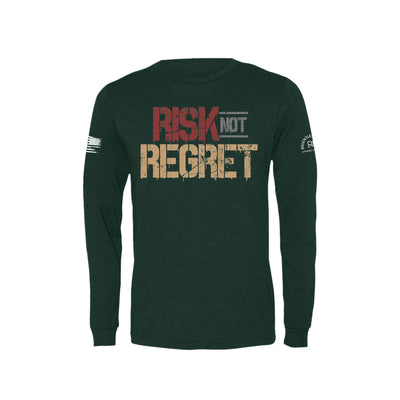 Emerald Risk Not Regret Men's Long Sleeve Tee 