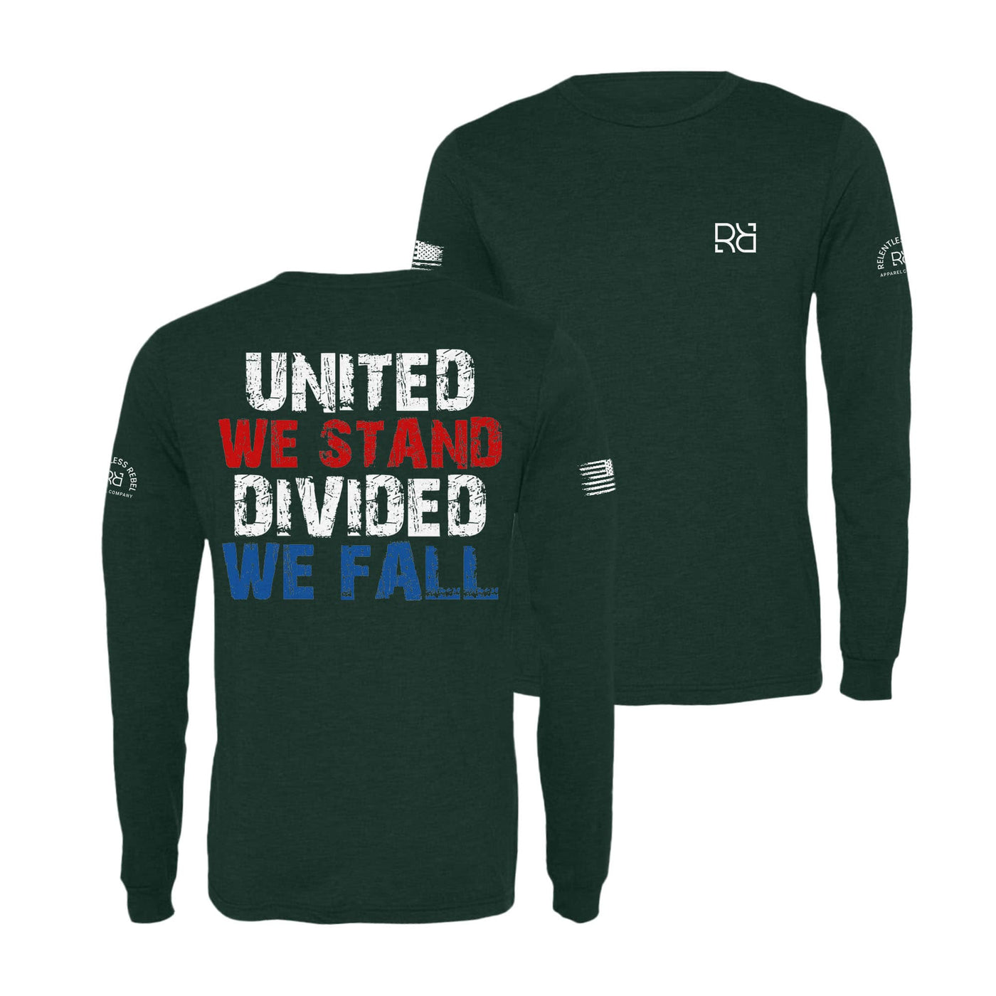 Emerald United We Stand Divided We Fall Men's Long Sleeve