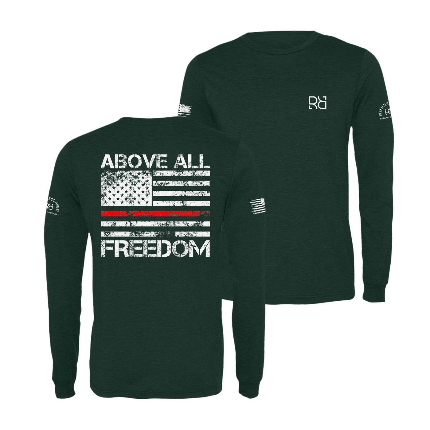 Emerald Above All Freedom Men's Long Sleeve