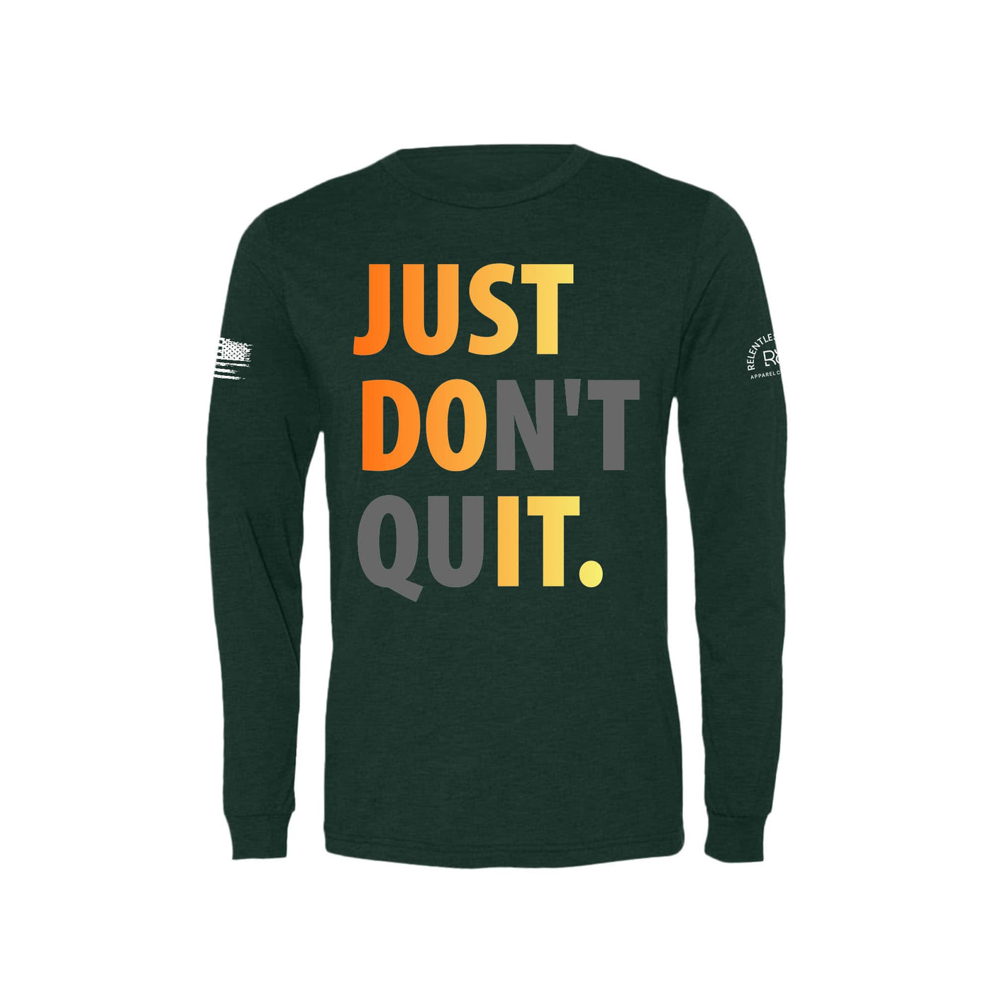 Just Don't Quit | Front | Men's Triblend Long Sleeve