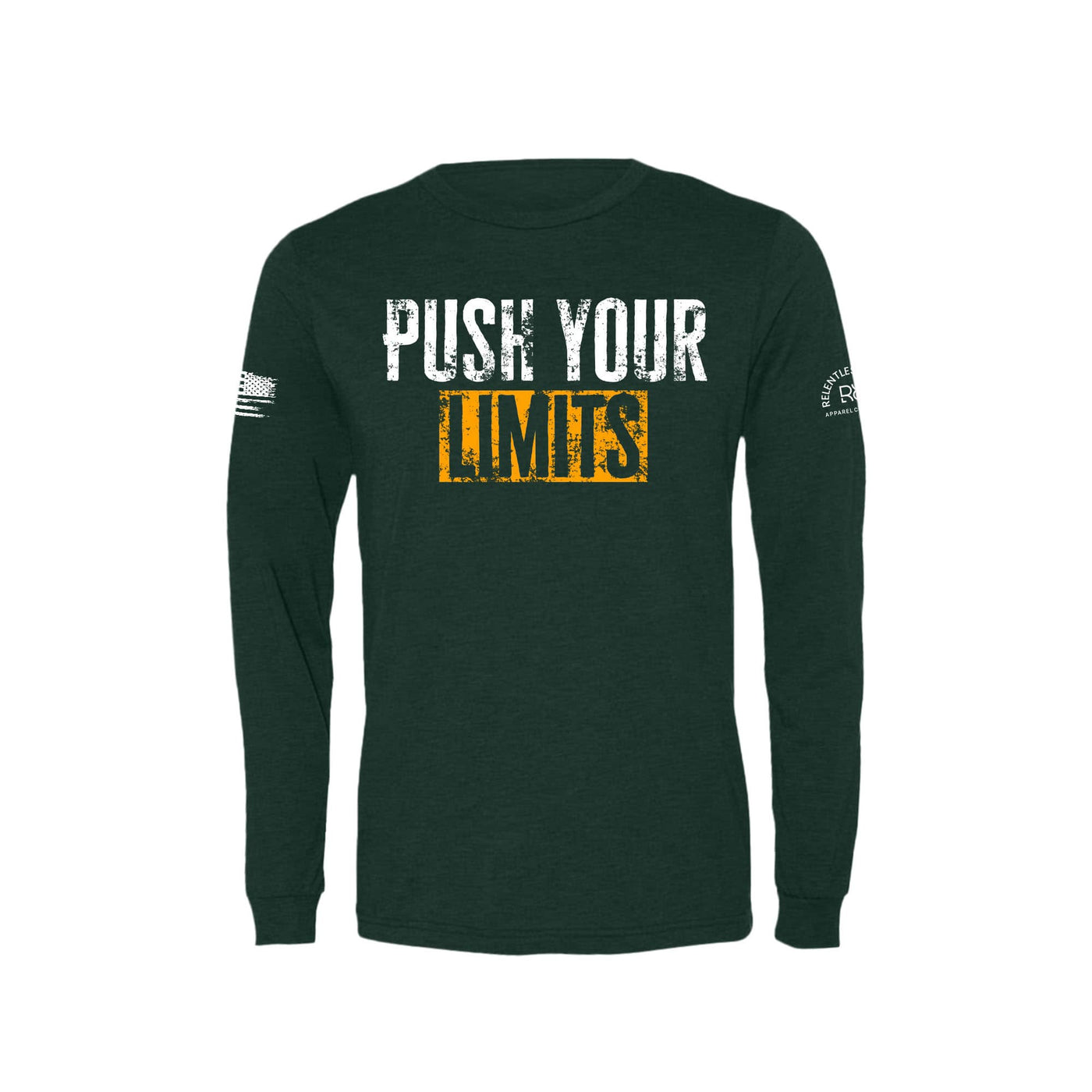 Emerald Push Your Limits Men's Long Sleeve Tee