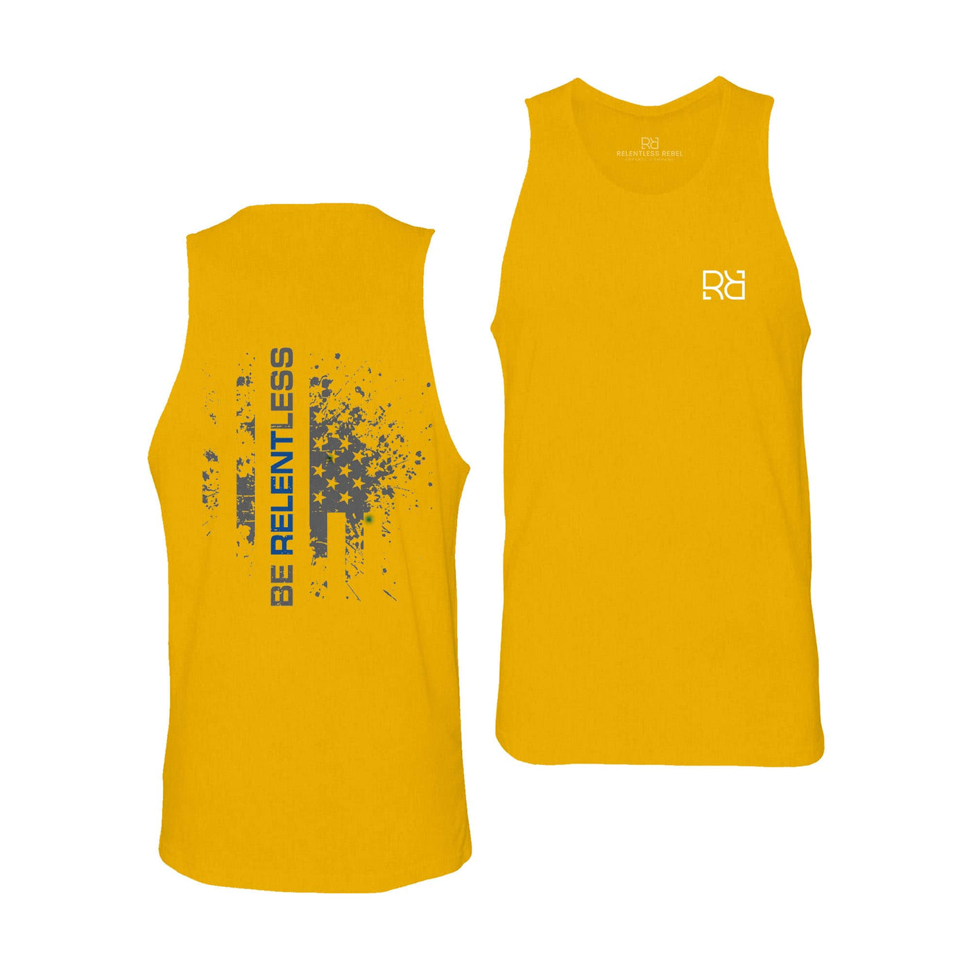 Gold Be Relentless Law Enforcement Edition Men's Tank Top