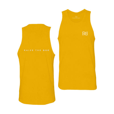 Gold Men's Raise the Bar Back Design Tank