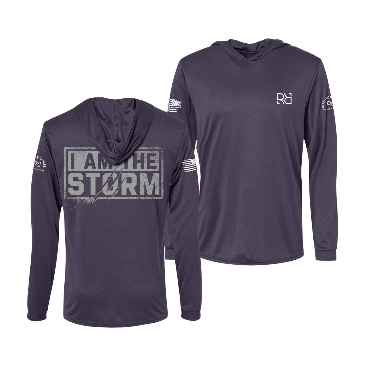 Graphite I Am The Storm Men's Dri Fit Long Sleeve