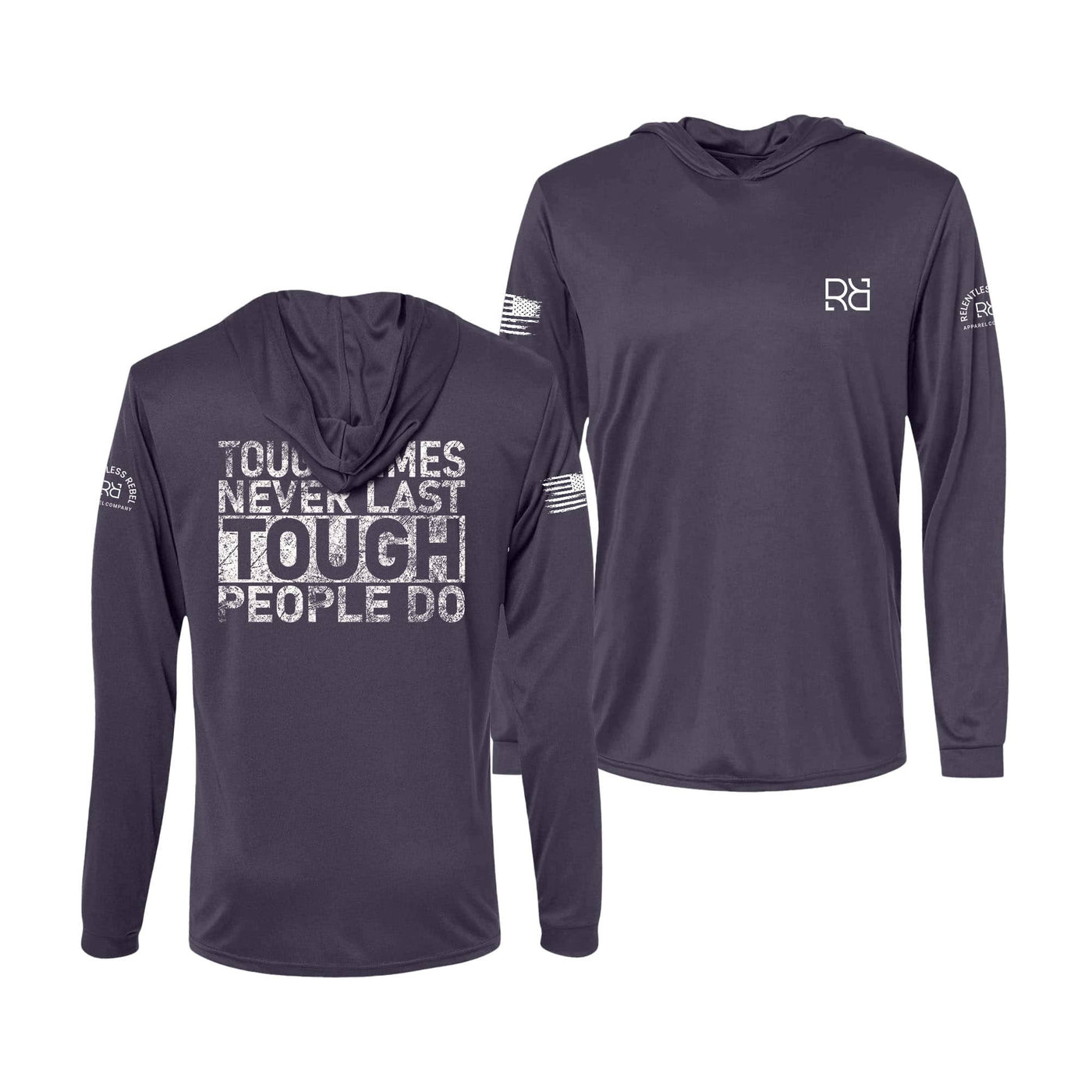 Graphite Tough Times Never Last... Men's Long Sleeve Dry Fit