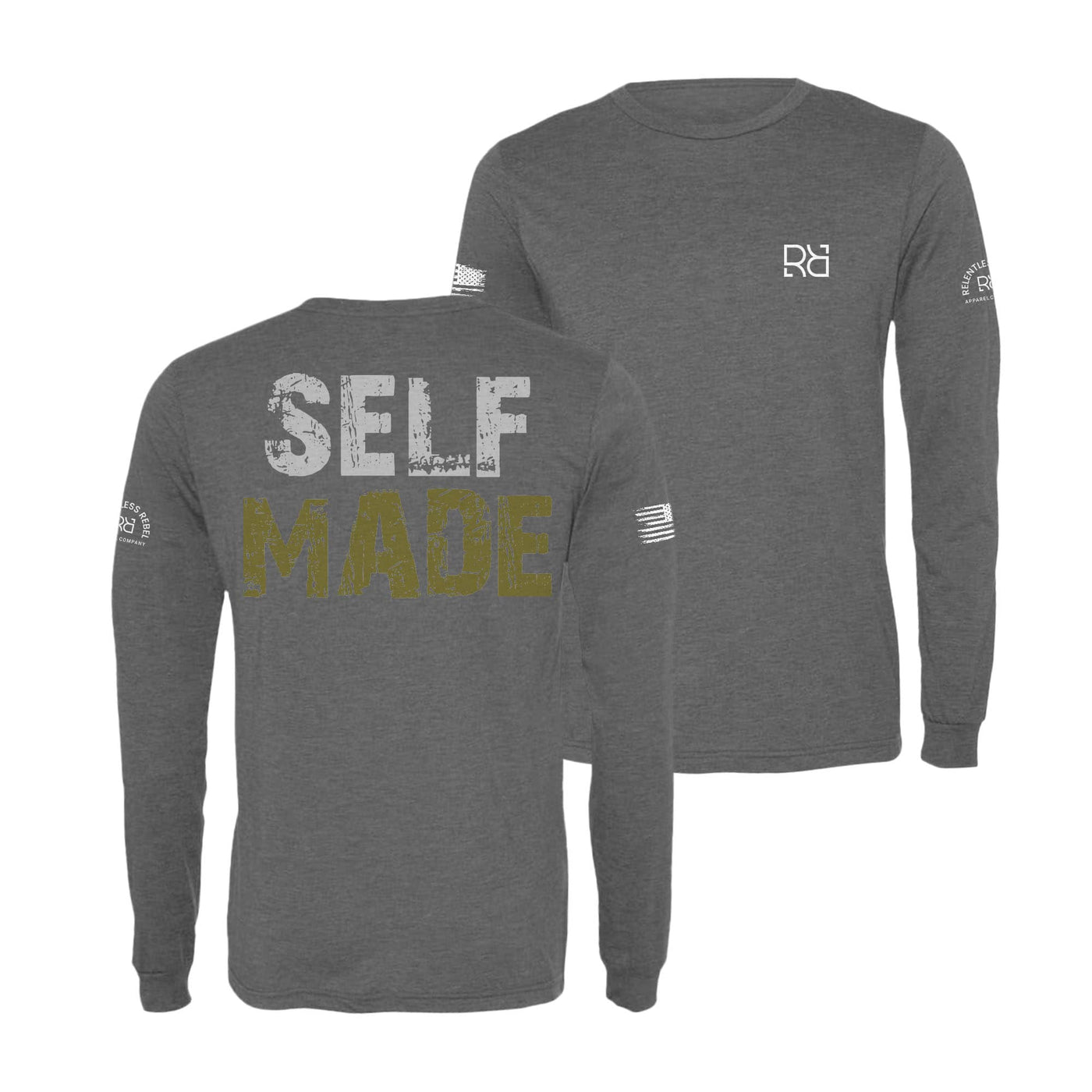 Grey Self Made Men's Dri Fit Long Sleeve