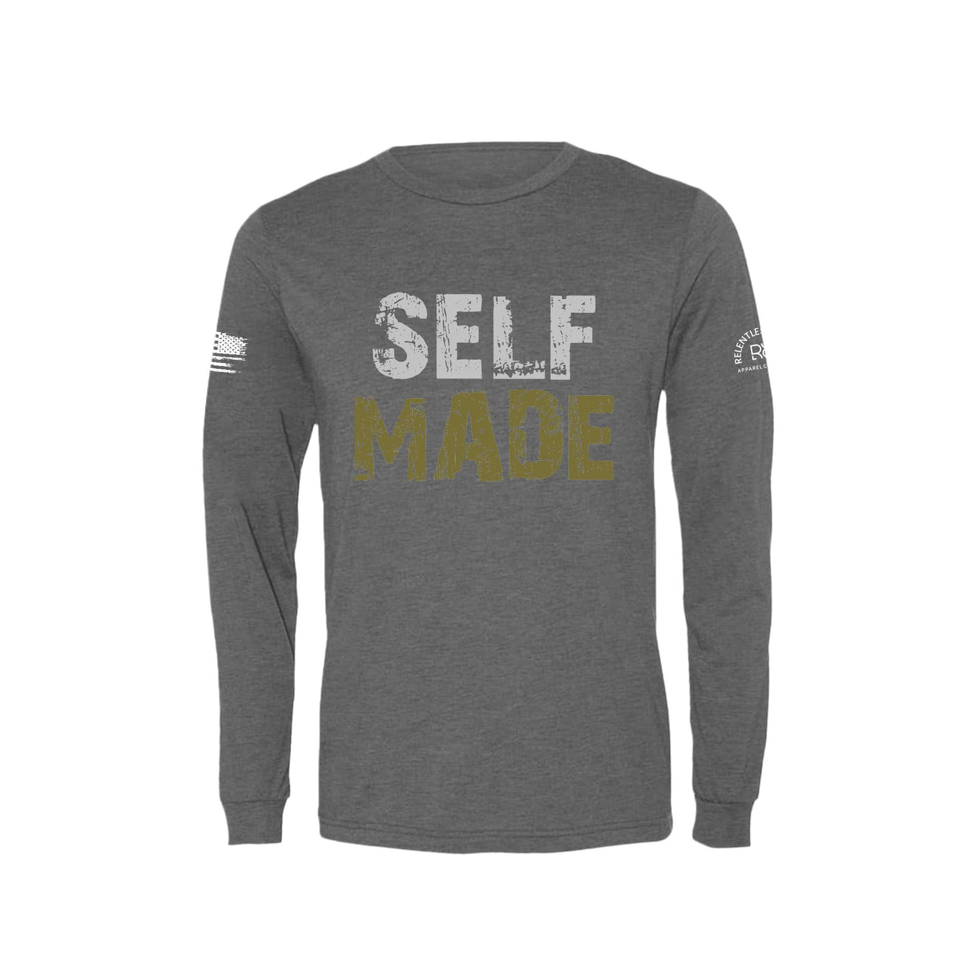 Grey Self Made Men's Long Sleeve Tee