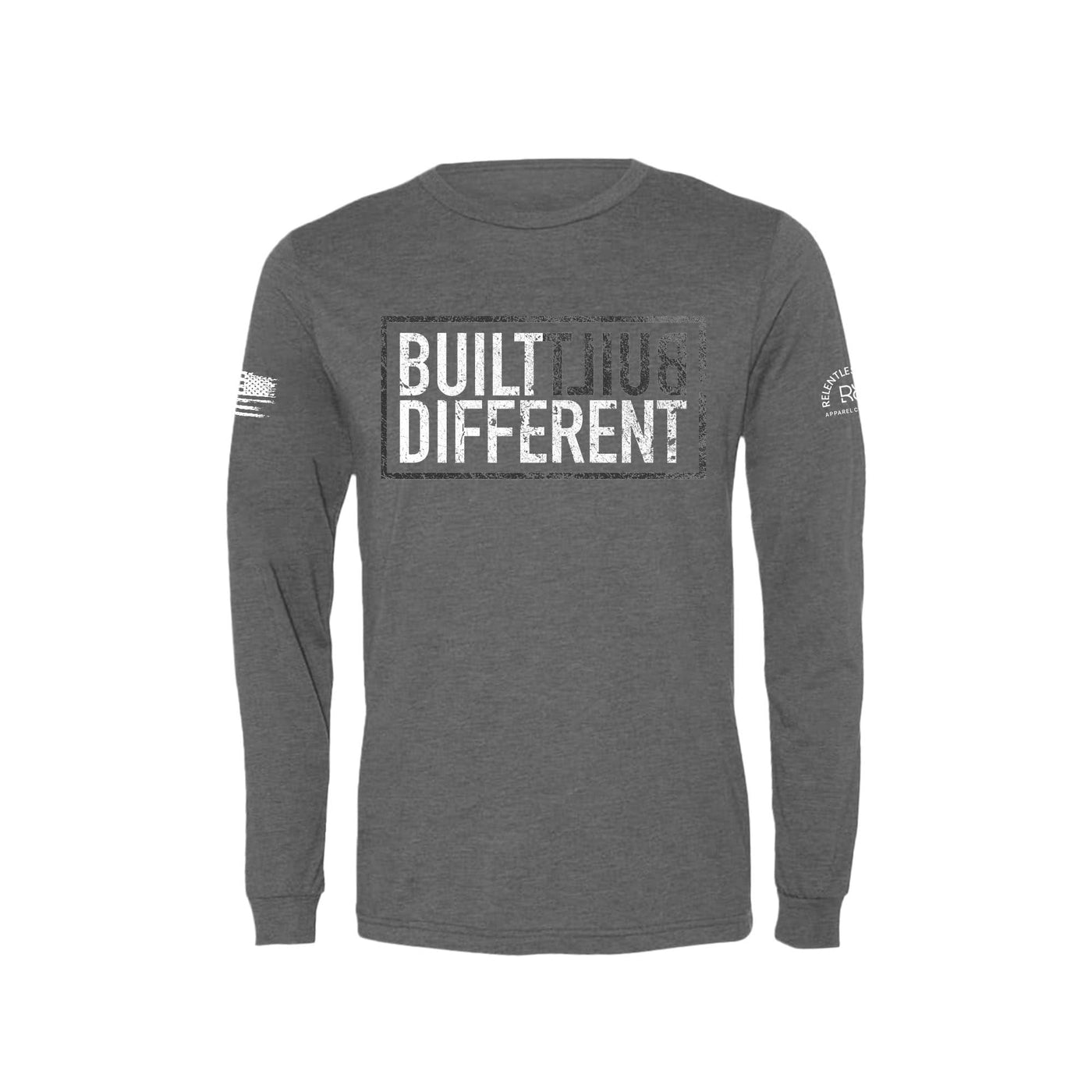 Grey Built Different Men's Long Sleeve