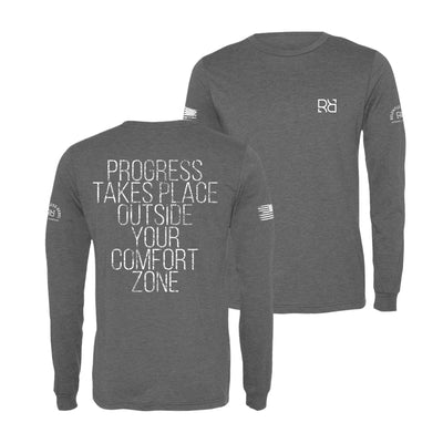 Grey Progress Takes Place... Men's Long Sleeve