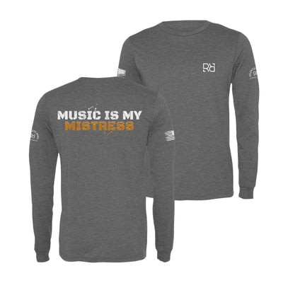 Grey Music is my Mistress Men's Long Sleeve