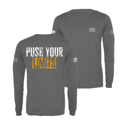 Grey Push Your Limits Men's Long Sleeve