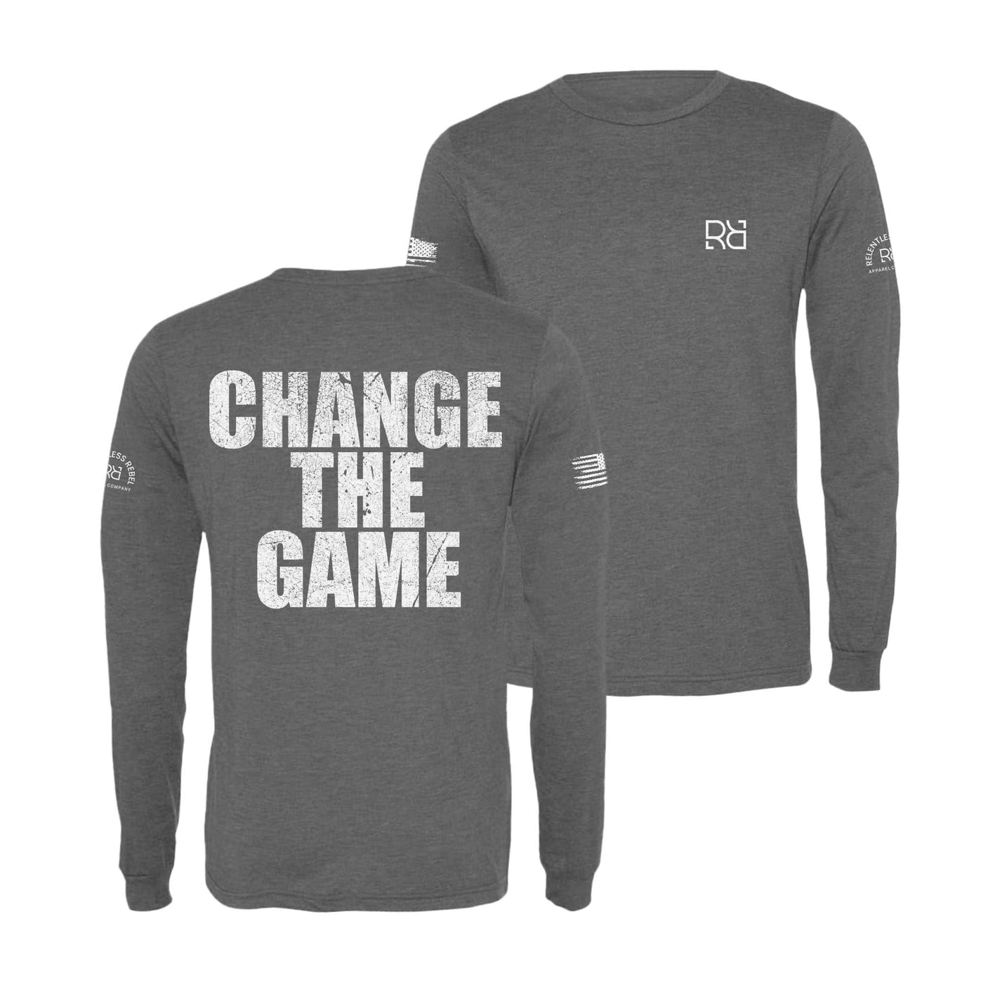 Grey Change the Game Men's Long Sleeve