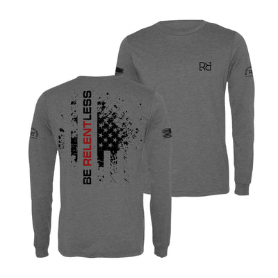 Grey Be Relentless Men's Dri Fit Long Sleeve