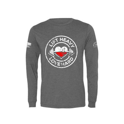 Grey Lift Heavy Love Hard Men's Long Sleeve