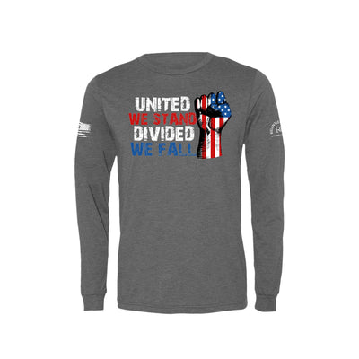 Grey United We Stand Men's Long Sleeve Tee