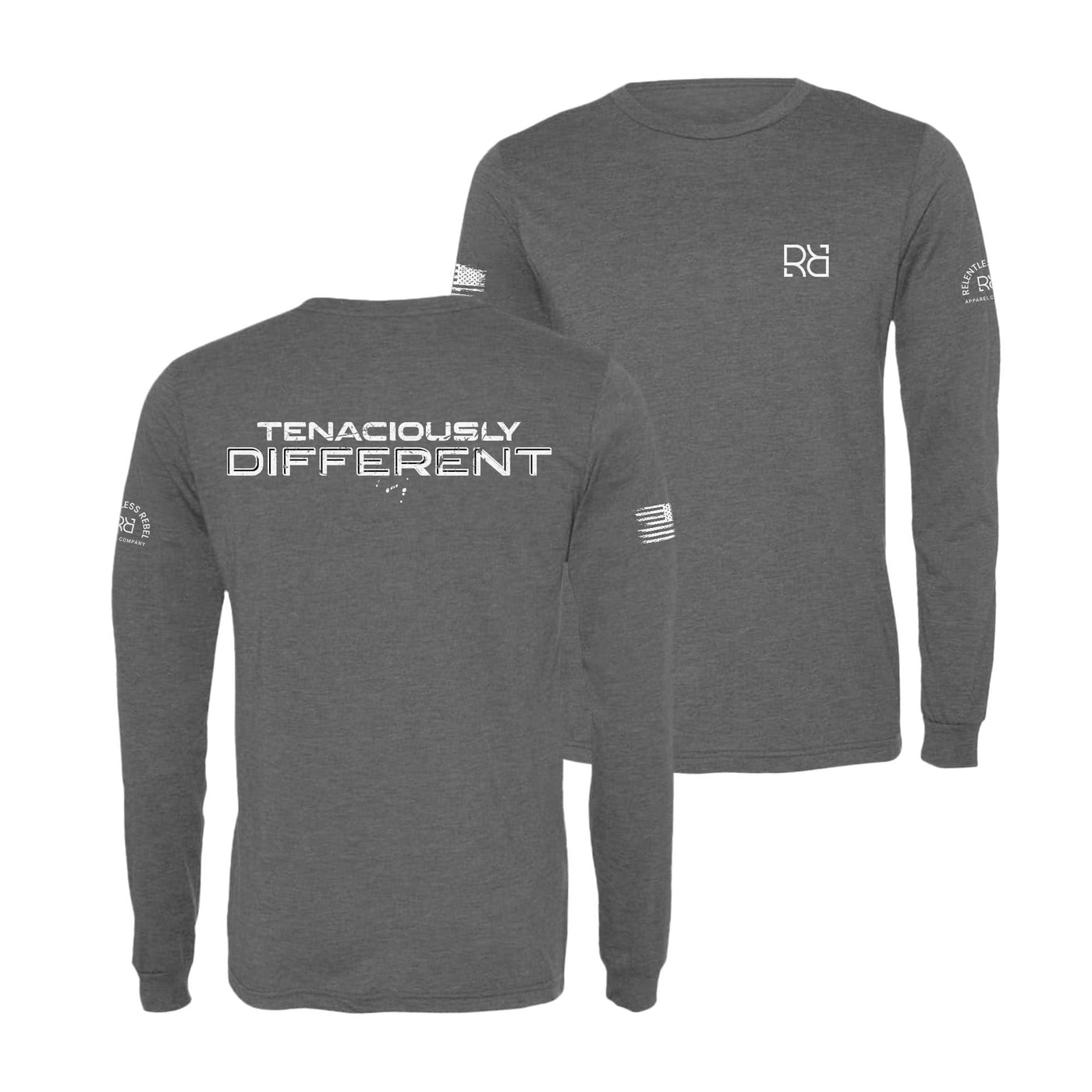 Grey Tenaciously Different Men's Long Sleeve