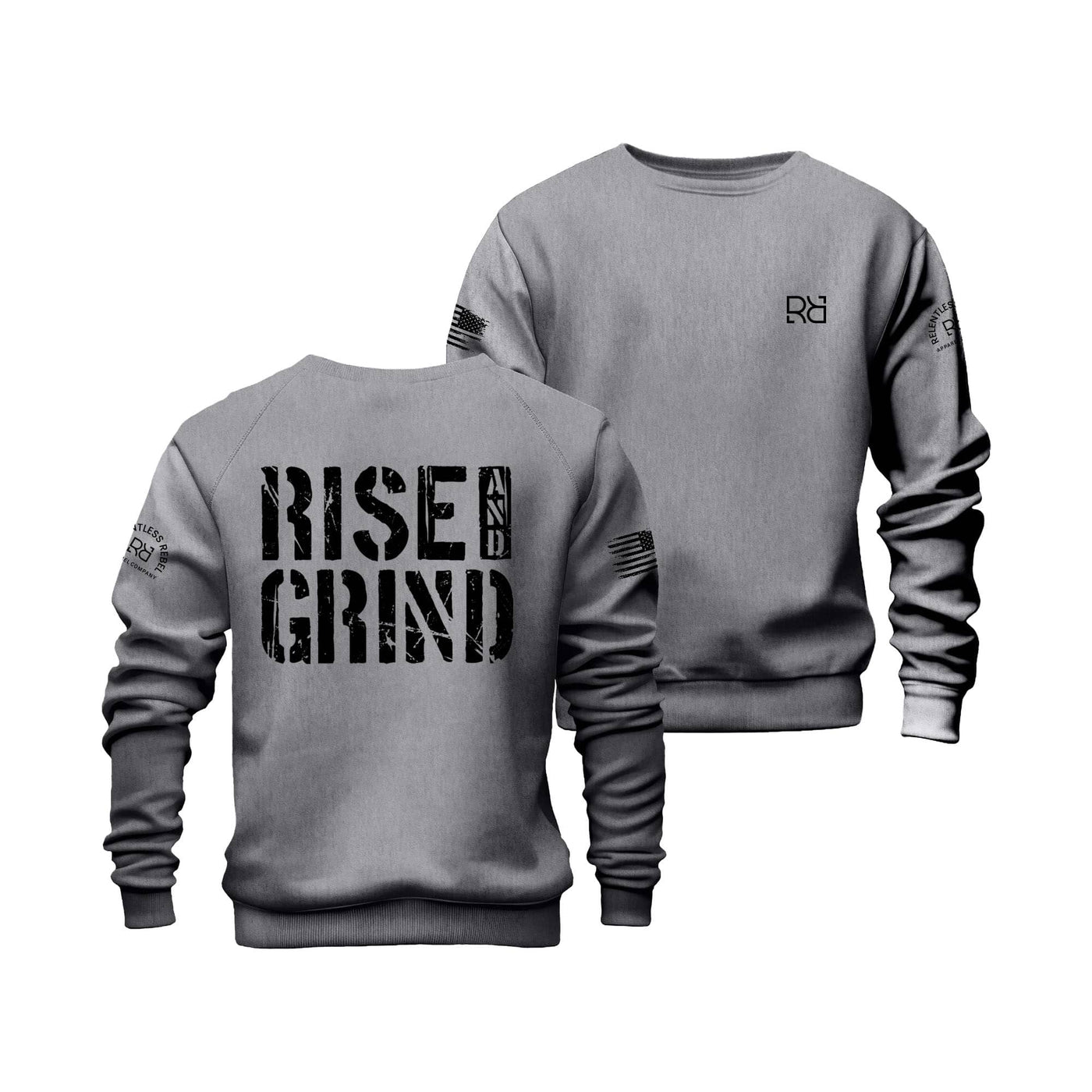 Gunmetal Rise and Grind Crew Neck Sweatshirt