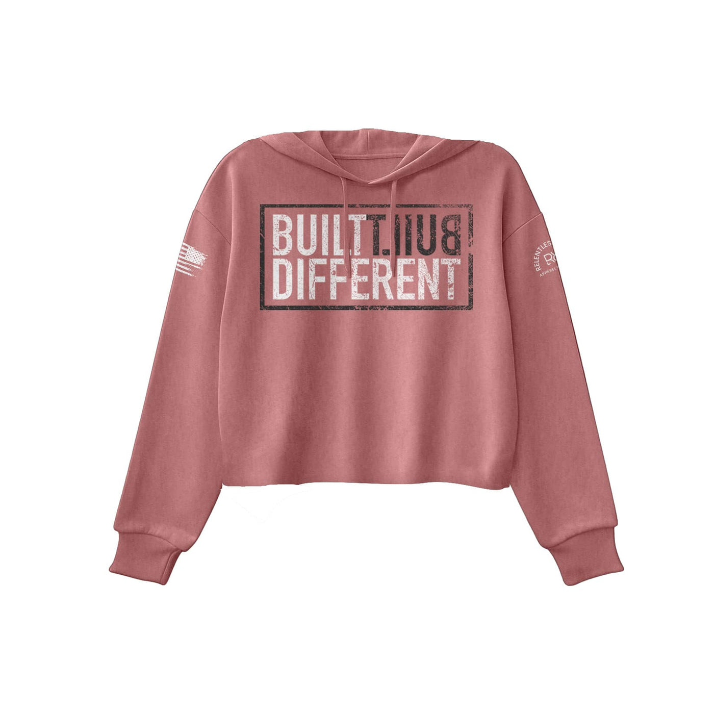 Built Different | Front | Women's Cropped Hoodie