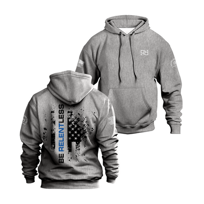 Grey Be Relentless - Law Enforcement Edition Men's Hoodie