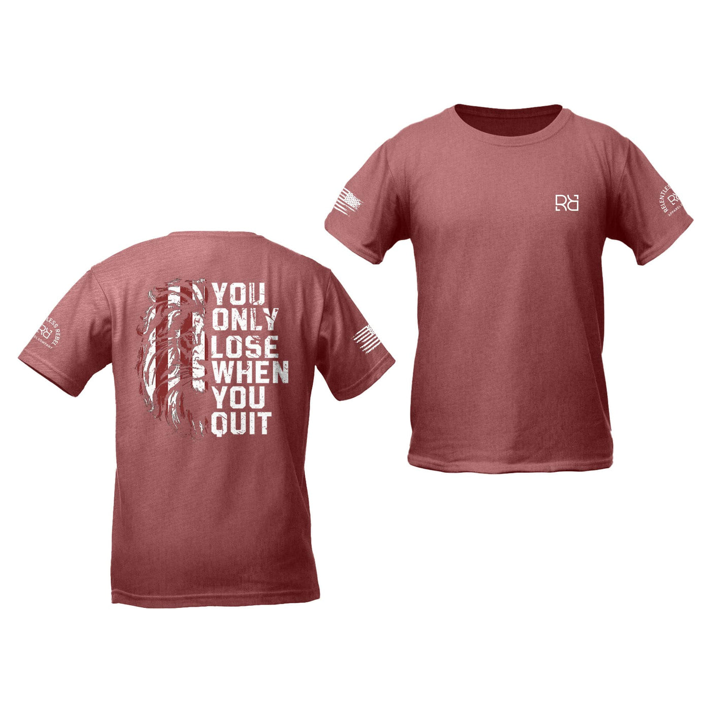 Mauve You Only Lose When You Quit Youth Tee