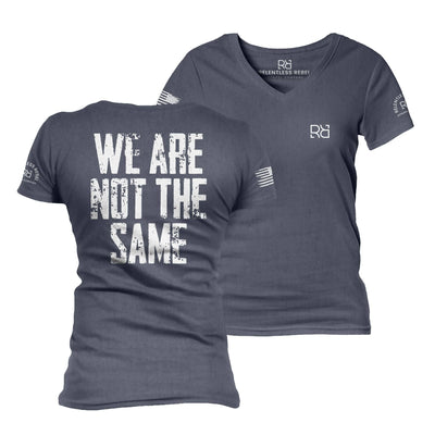 Navy We Are Not the Same Women's V-Neck Tee