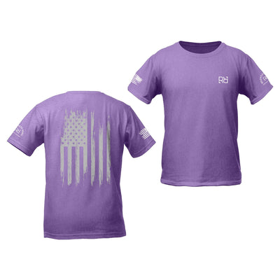 Purple Rebel Patriot Flag Youth Tee