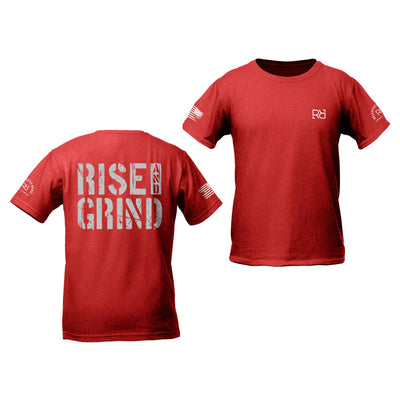 Red Rise and Grind Youth Tee